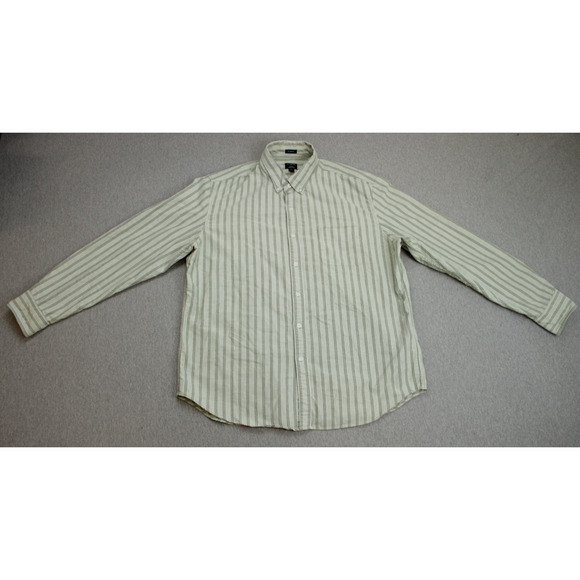 J Crew Shirt Mens XL Striped 100% Cotton Classic Fit Flex Oxford Button Down - Picture 2 of 7